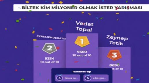 KİM MİLYONER OLMAK İSTER YARIŞMASININ KAZANANLARI