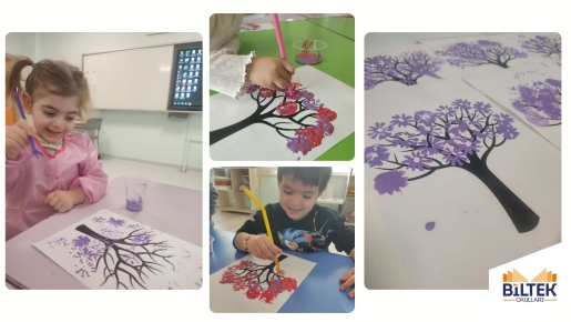 PİPETLERLE RENKLİ ÇİÇEKLER