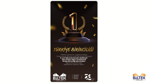 TÜRKİYE BİRİNCİSİ BİLTEK'TE