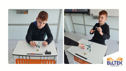 Biltek okulları olarak bugün Basit Elektrik Devresi Etkinliğimiz 
