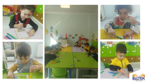 ANASINIFI SANAT ATÖLYESİNDE ÇERÇEVE TASARLIYORUZ