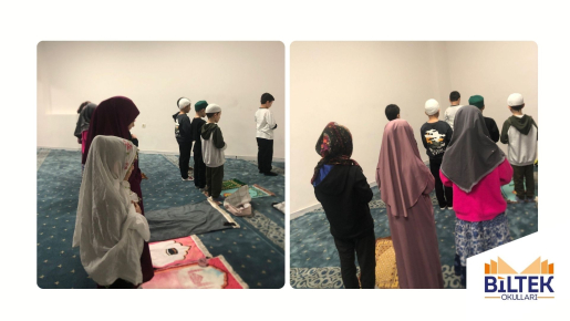 Özel Ankara Biltek İlkokulu Namaz Kılıyoruz