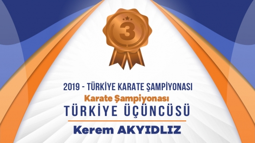 Karate Şampiyonasında Türkiye Üçüncülüğü!