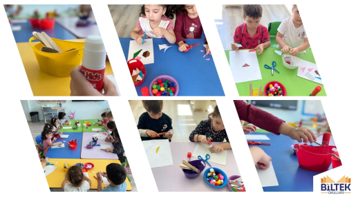 ÖZEL ANKARA BİLTEK ANAOKULU'NDA FİKİR SANAT ATÖLYESİ'NDE RENKLİ HAYALLER