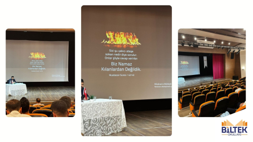 ÖZEL ANKARA BİLTEK OKULLARINDA SÜNNET-İ SENİYYE SOHBETİ