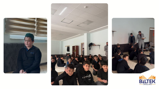 ORTAOKUL ÖĞRENCİLERİMİZLE CEMAATLE ÖĞLE NAMAZI